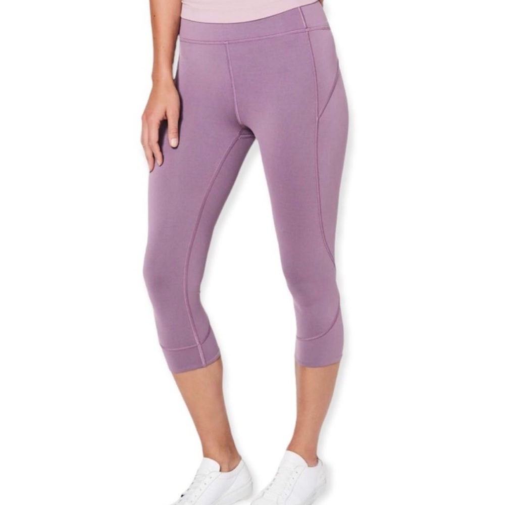 Lululemon In Movement Crop 19” in Smoked Mulberry